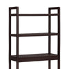 Glenn 64 Inch 3 Tier Bathroom Organizer Bamboo Adjustable Shelves Brown By Casagear Home BM277148