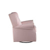35 Inch Accent Swivel Chair Glider Nailhead Trim Light Pink BM279087
