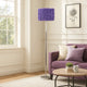 Finn Floor Lamp | 63" | Rose Shade | Glam | Purple, Silver