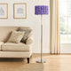 Finn Floor Lamp | 63" | Rose Shade | Glam | Purple, Silver