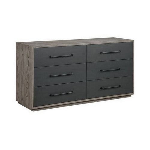 Dresser | 6 Drawers | 60" | Minimal Wood | Gray
