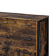 Nat 59 Inch Rustic Wood Dresser 6 Drawers Brown and Black BM279152