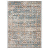 Mia 7 x 5 Medium Soft Fabric Floor Area Rug Washable Vintage Two Tone Border Design By Casagear Home BM279706