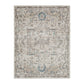 Tyra 5 x 7 Medium Soft Polyester Fabric Floor Area Rug, Washable, Medallion Pattern, Multicolor By Casagear Home