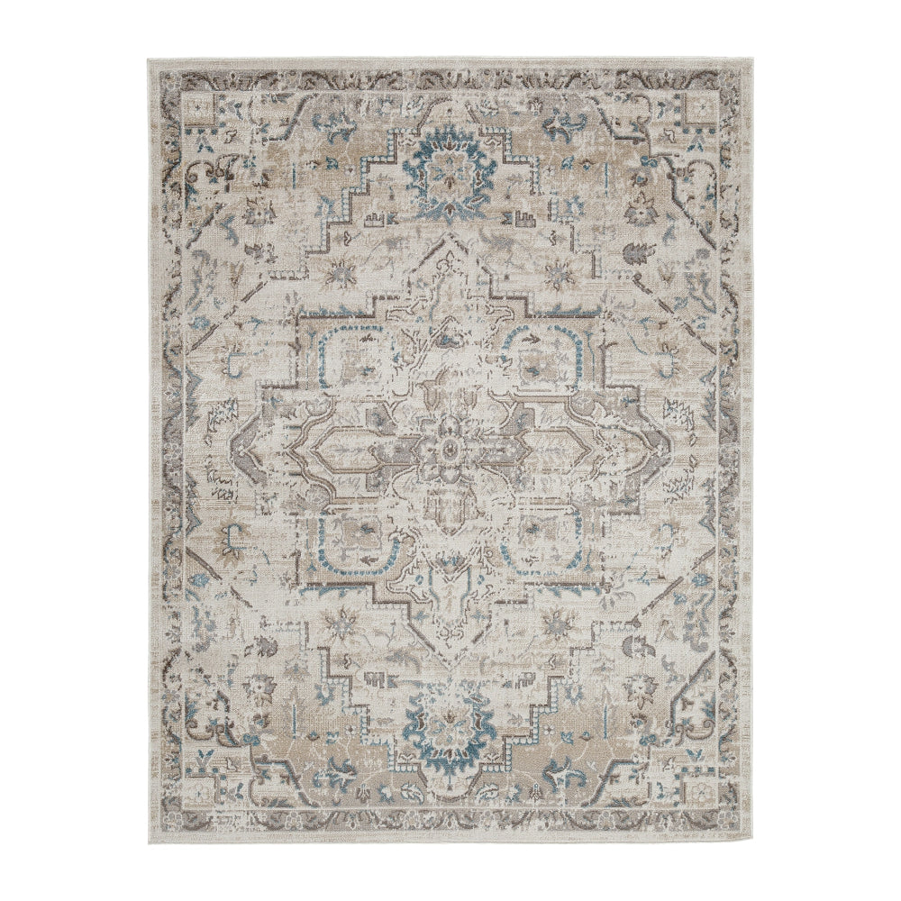 Tyra Area Rug | 5 x 7 | Medallion Pattern | Washable | Multicolor