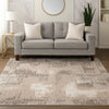 Wyn Area Rug | 7 x 5 | Abstract Pattern | Washable | Gray, Beige