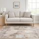 Wyn Area Rug | 7 x 5 | Abstract Pattern | Washable | Gray, Beige