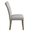 Lui 26 Inch Modern Side Chair Button Tufted Back Set of 2 White Oak BM279732