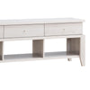 60 Inch Modern TV Media Entertainment Console 3 Drawers Wood White Oak By Casagear Home BM279749