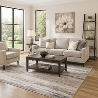 Cream, Gold, Green, and Gray