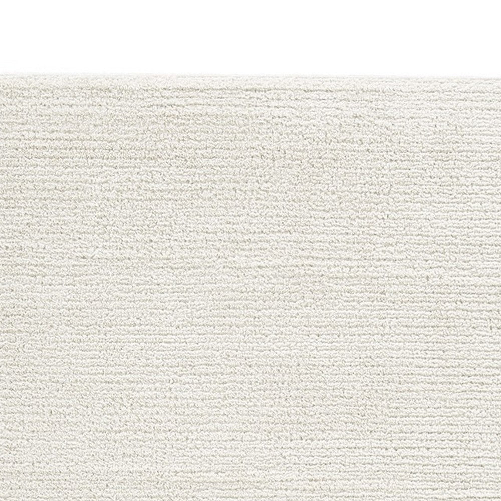 Exe 5 x 7 Modern Area Rug Classic Textured Design Soft Fabric Ivory By Casagear Home BM280217