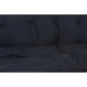 Nab 74 Inch Modern Full Futon Mattress Tufted Reversible Fabric Black By Casagear Home BM280253
