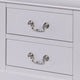 24 Inch Modern Classic Nightstand 2 Drawers Drop Handles Wood White By Casagear Home BM280265