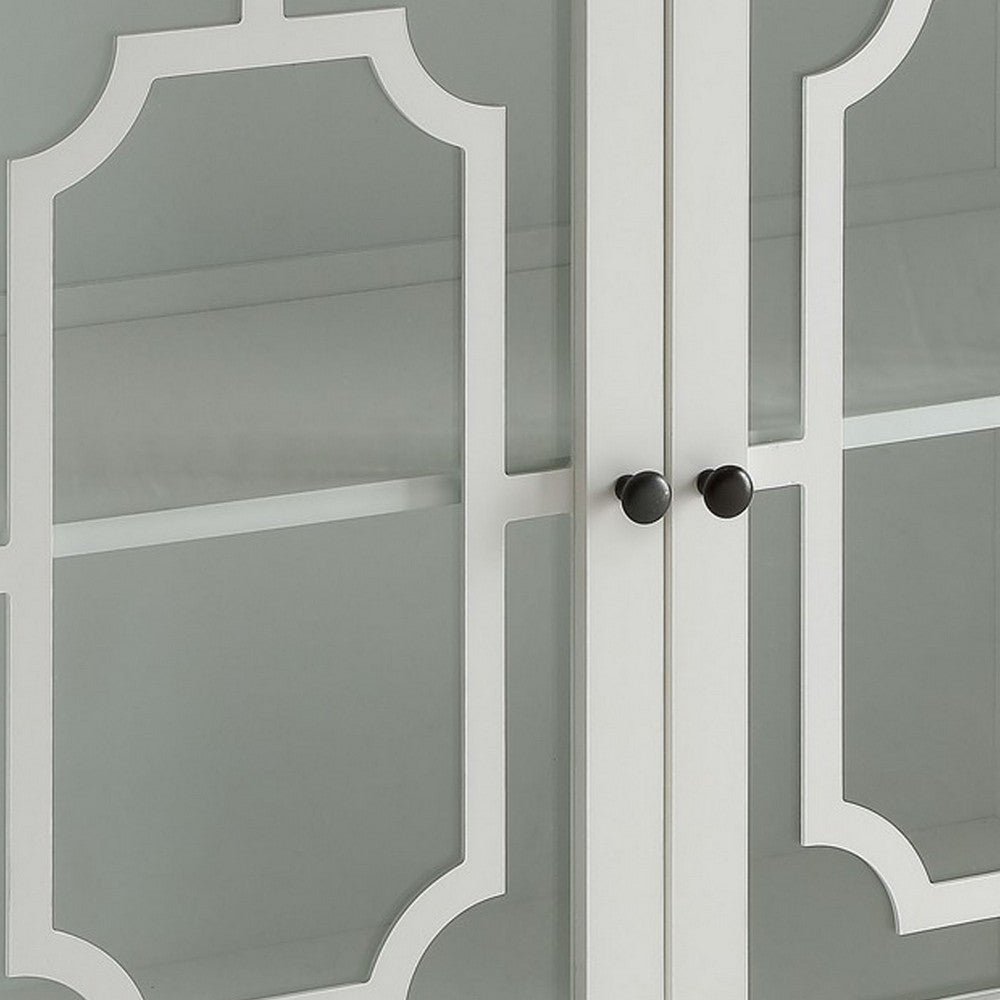 Pali 47 Inch Wall Mirror Beveled Edge Art Deco Faux Crystals Silver BM280268