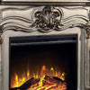 Kai 47 Inch Classical Elegant Electric Fireplace Remote Timer Silver BM280290