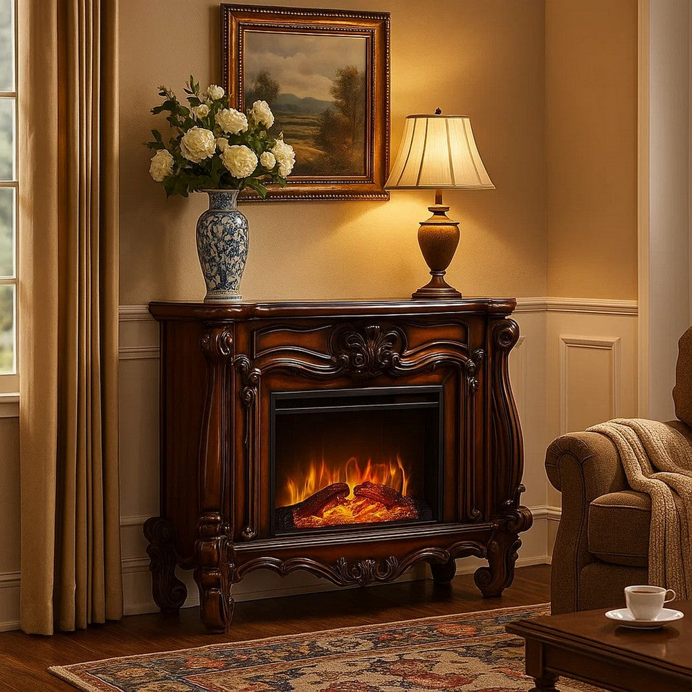 Kai Electric Fireplace | 47" | Classic | Timer | Brown