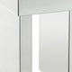 Noe 24 Inch Square End Accent Table Mirrored Faux Diamond Inlay Silver BM280308