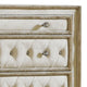 Matt Dresser Chest | 49’’ | 5 Drawers | Velvet Tufted | Ivory BM280359