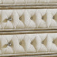 Matt 49 Inch Tall Dresser Chest 5 Drawers Button Tufted Velvet Ivory By Casagear Home BM280359