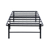 Adel King Size Low Profile Bed Foldable Metal Frame Black BM280379