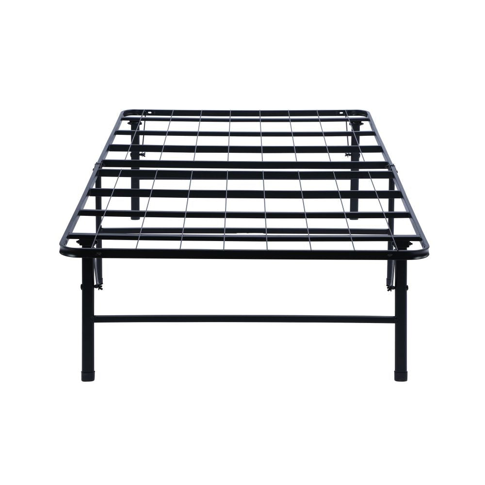Adel King Size Low Profile Bed Foldable Metal Frame Black BM280379