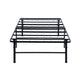 Adel King Size Low Profile Bed Foldable Metal Frame Black BM280379