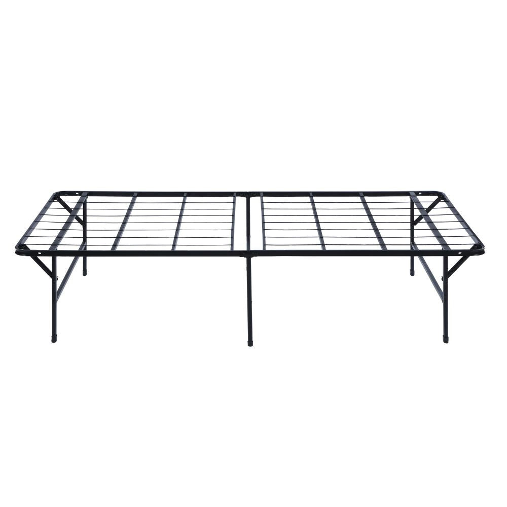 Adel King Size Low Profile Bed Foldable Metal Frame Black BM280379