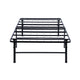 Adel Full Bed | Low Profile | Foldable Metal Frame | Black