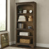 Tia Bookcase | 78" | 5 Tier | Adjustable Shelves | Oak Brown