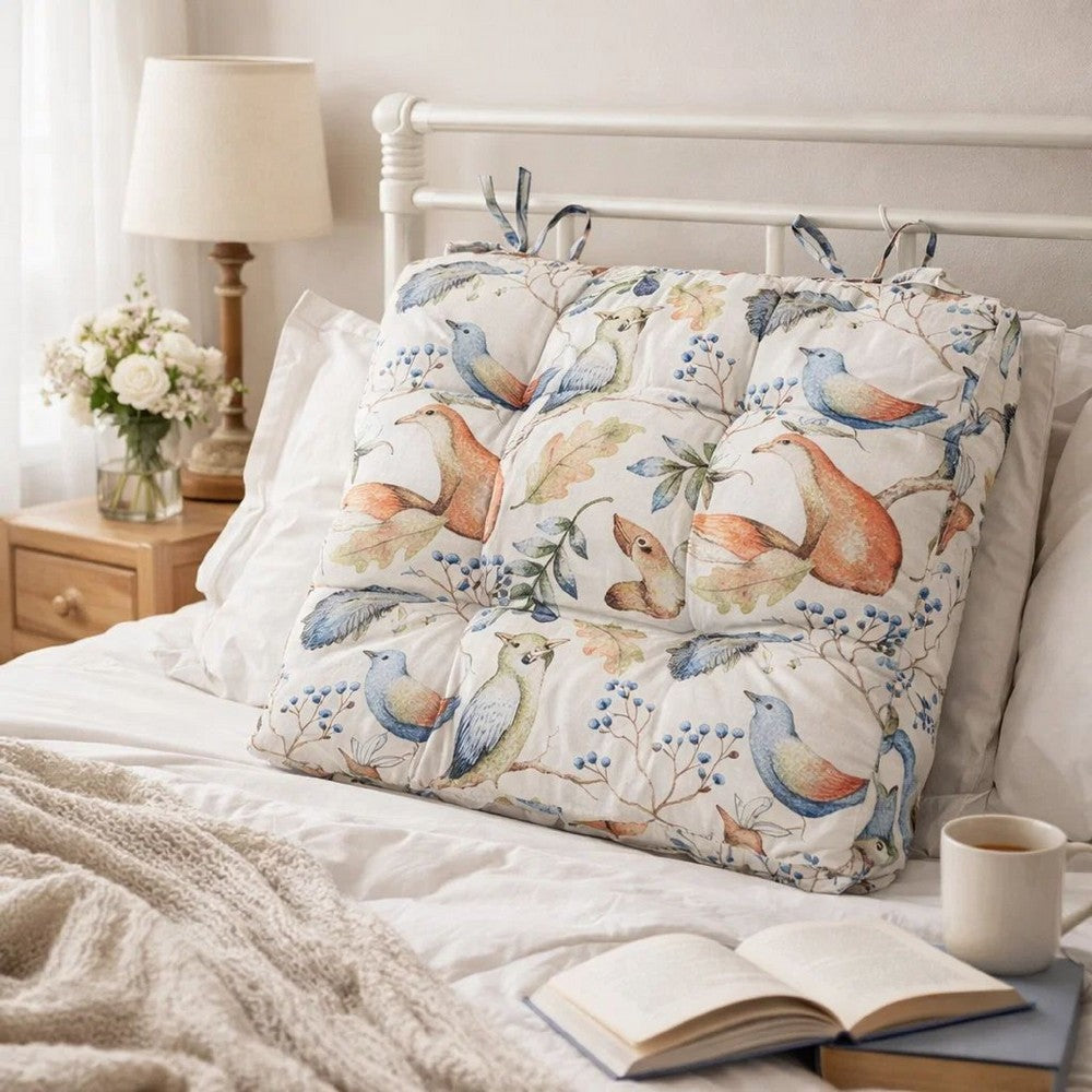 Chair Pad Cushions | 18 x 18 | Set of 4 | Owls | Autumn Leaves