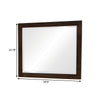 Mirror | 40" | Portrait | Solid Wood Frame | Cappuccino Brown