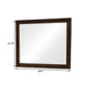 Mirror | 40" | Portrait | Solid Wood Frame | Cappuccino Brown