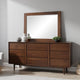 Mirror | 40" | Portrait | Solid Wood Frame | Cappuccino Brown