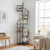 Bookcase | 69" | Spiral Frame | Staircase Style | Brown