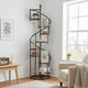Bookcase | 69" | Spiral Frame | Staircase Style | Brown