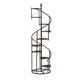 Bookcase | 69" | Spiral Frame | Staircase Style | Brown