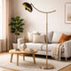 Arc Floor Lamp | 66" | Dome Shade | Dark Bronze, Brass