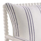 Accent Chair | 34’’ | Reversible Pillow Back | White Navy BM280596