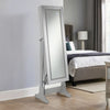 Cheval Mirror | 58" | Full Body | Jewelry Storage | LED | Silver