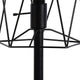 Ora 26 Inch Modern Table Lamp Square Cage Shade Round Metal Base Black BM282022