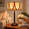 Eli Table Lamp | 24" | Tiffany Style | Glass Shade | Antique Bronze