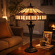 Xia Table Lamp | 26" | Tiffany Style | Glass Shade | Antique Bronze