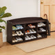 Shoe Rack | 48" | 9 Cubbies | Wood Grain | Dark Brown