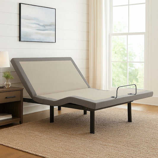 Tao Adjustable Bed Base Cal King, Ergonomic Dual Incline Massager Bluetooth