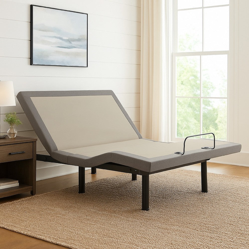 Tao Adjustable Bed Base Cal King, Ergonomic Dual Incline Massager Bluetooth