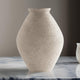 Dale Polyresin Vase | 17" | Tightly Ribbed Texture | Antique Beige