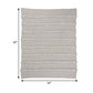 60 Inch Modern Soft Cotton Throw Blanket Stonewashed Stripe Design Gray By Casagear Home BM283126