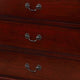 Liam 58 Inch 6 Drawer Wood Dresser Molded Trim Drop Handles Cherry Brown By Casagear Home BM283193