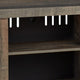 Ashley 60 Inch Wood TV Media Entertainment Console 3 Shelves Metal Rivet Brown BM283360