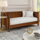 Ian Midcentury Modern Twin Daybed | Mahogany Wood | Walnut Brown